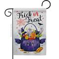 Ornament Collection 13 x 18.5 in. Falltime Halloween Full Treat Garden Flag G190180-BO